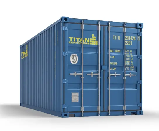 20-fods skibscontainer til leje